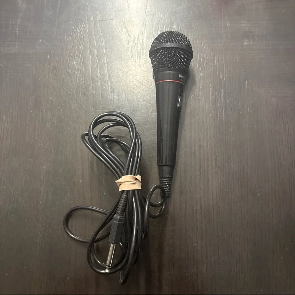 Philips Dynamic Cable Karaoke Microphone # PH62080 / jack adapter
